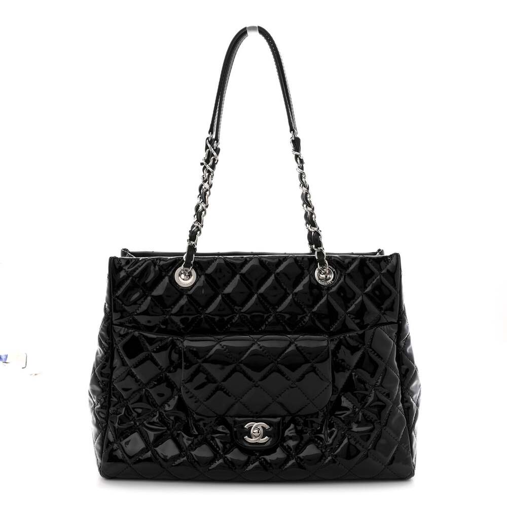 Chanel Patent Quilted Large Coco Shine #257797C19B